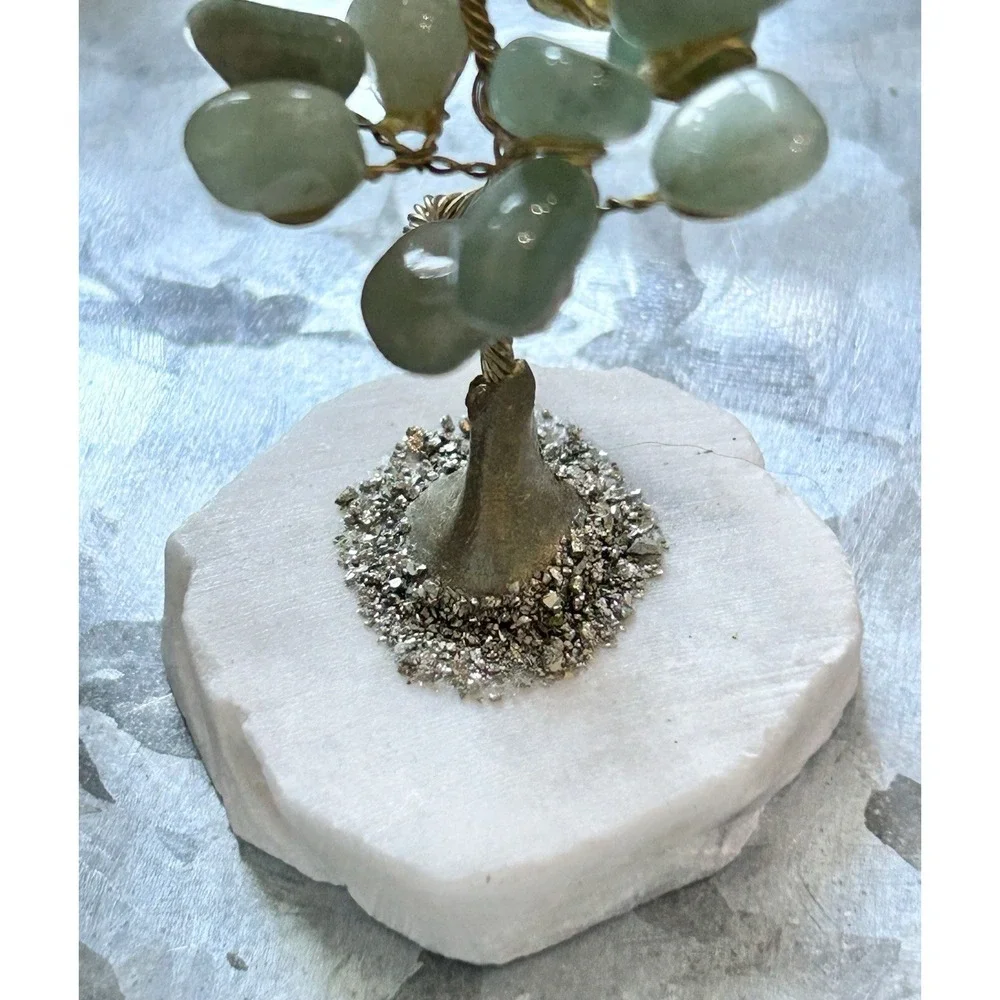 Green Aventurine Crystal Little Tree Semi-Precious‎ Stones 3